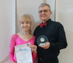 Marita und Carsten mit dem Fjordepokal